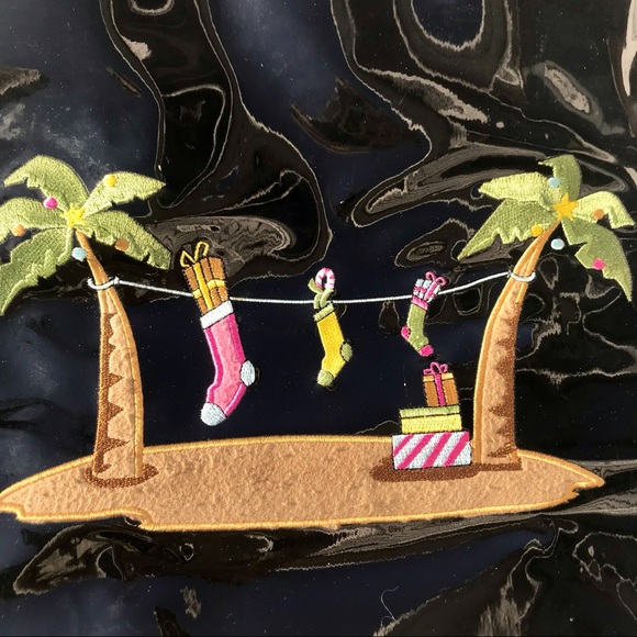 Holiday tote Liz Claiborne holiday resort bag purse graphic resort wear - Picture 8 of 12